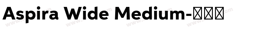 Aspira Wide Medium字体转换